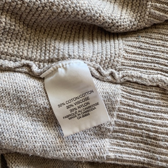 Oatmeal Relaxed Fit Cardigan - Picture 5 of 5